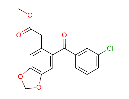 methyl 2-[6-(3-chlorobenzoyl)-2H-1,3-benzodioxole-5-yl]acetate