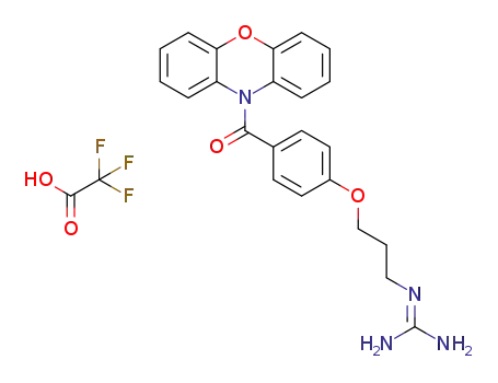 (10H-phenoxazin-10-yl)(4-(3-guanidinopropoxy))phenylmethanone trifluoroacetate
