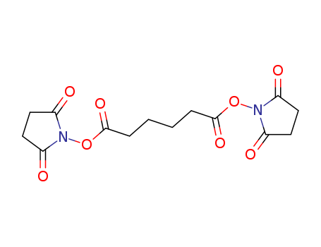 59156-70-6,Di(N-succinimidyl) adipate,Di(N-succinimidyl) adipate;adipic acid bis(succinimidyl) ester;di-(N-hydroxysuccinimidyl) adipate ester;bis(N-hydroxysuccinimidyl) adipic acid diester;disuccinimidyl adipate;adipic acid di-N-hydroxysuccinimide ester;bis(N-hydroxysuccinimidyl) adipate;2,5-Pyrrolidinedione,1,1'-[(1,6-dioxo-1,6-hexanediyl)bis(oxy)]bis;