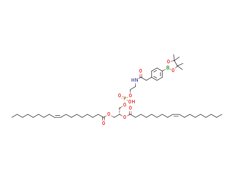 (2R)-3-((hydroxy(2-(2-(4-(4,4,5,5-tetramethyl-1,3,2-dioxaborolan-2-yl)phenyl)acetamido)ethoxy)phosphoryl)oxy)propane-1,2-diyl dioleate