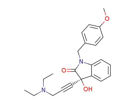 (R)-3-(3-(diethylamino)prop-1-yn-1-yl)-3-hydroxy-1-(4-methoxybenzyl)indolin-2-one