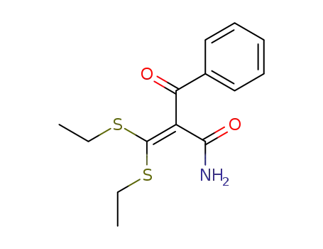 2-benzoyl-3,3-bis(ethylthio)acrylamide