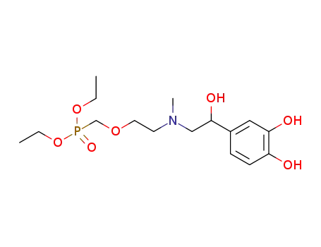 diethyl (2-((2-(3,4-dihydroxyphenyl)-2-hydroxyethyl)(methyl)amino)ethoxy)methylphosphonate
