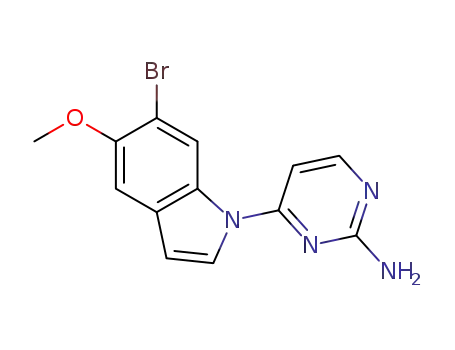 4-(6-bromo-5-methoxy-1H-indol-1-yl)pyrimidin-2-amine
