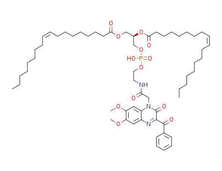3-(((2-(2-(3-benzoyl-6,7-dimethoxy-2-oxoquinoxalin-1(2H)-yl)acetamido)ethoxy)(hydroxy)phosphoryl)oxy)propane-1,2-diyl dioleate