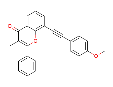 8-((4-methoxyphenyl)ethynyl)-3-methyl-2-phenyl-4H-chromen-4-one