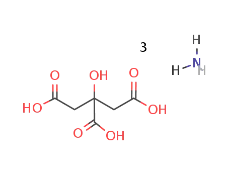 Molecular Structure of 3458-72-8 (Ammonium citrate tribasic)