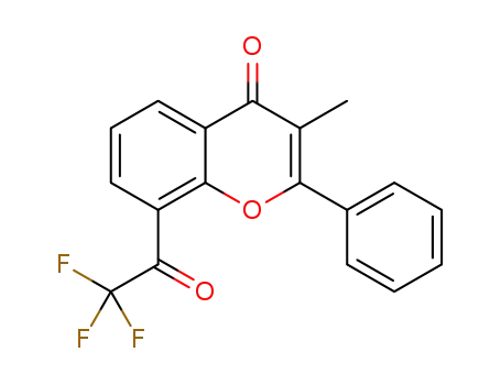 3-methyl-2-phenyl-8-(2,2,2-trifluoroacetyl)-4H-chromen-4-one