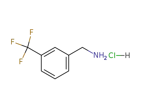Molecular Structure of 2944-96-9 (Benzenemethanamine,3-(trifluoromethyl)-, hydrochloride (1:1))