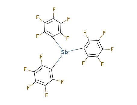 Molecular Structure of 3910-39-2 (Tris(pentafluorophenyl) antimony)