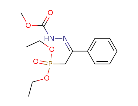 [2-(Methoxycarbonyl-hydrazono)-2-phenyl-ethyl]-phosphonic acid diethyl ester