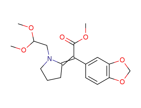 Benzo[1,3]dioxol-5-yl-[1-(2,2-dimethoxy-ethyl)-pyrrolidin-(2E)-ylidene]-acetic acid methyl ester