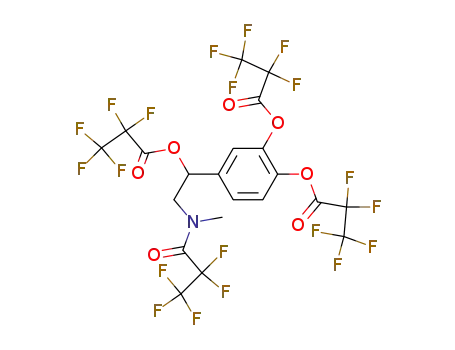 2,2,3,3,3-Pentafluoro-propionic acid 1-[3,4-bis-(2,2,3,3,3-pentafluoro-propionyloxy)-phenyl]-2-[methyl-(2,2,3,3,3-pentafluoro-propionyl)-amino]-ethyl ester