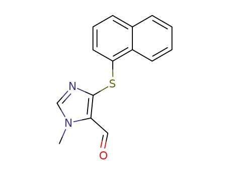1-methyl-4-(1-naphthalenylthio)-1H-imidazole-5-carbaldehyde
