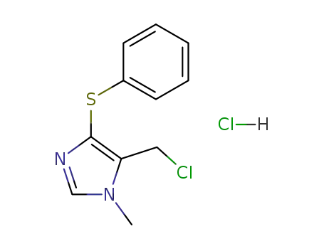 5-(chloromethyl)-1-methyl-4-(phenylthio)-1H-imidazole hydrochloride