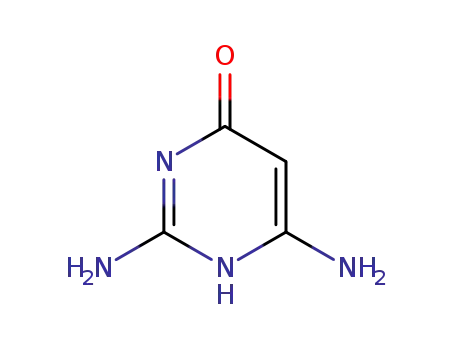 Molecular Structure of 56-06-4 (2,4-Diamino-6-hydroxypyrimidine)