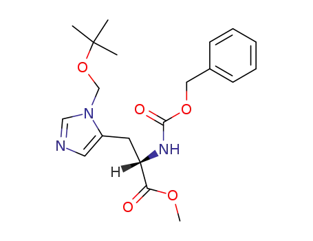 N(α)-benzyloxycarbonyl-N(ϖ)-t-butoxymethyl-L-histidine methyl ester