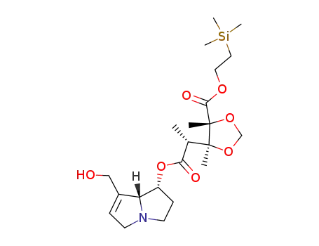 (4R,5S)-5-[(R)-1-((1R,7aR)-7-Hydroxymethyl-2,3,5,7a-tetrahydro-1H-pyrrolizin-1-yloxycarbonyl)-ethyl]-4,5-dimethyl-[1,3]dioxolane-4-carboxylic acid 2-trimethylsilanyl-ethyl ester