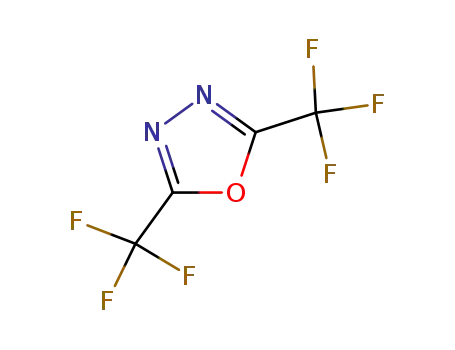Molecular Structure of 1868-48-0 (2,5-BIS(TRIFLUOROMETHYL)-1,3,4-OXADIAZOLE)