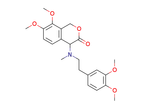 4-(N-methyl-β-3',4'-dimethoxyphenylethylamino)-7,8-dimethoxyisochroman-3-one