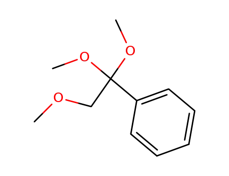 Molecular Structure of 143191-51-9 (Benzene, (1,1,2-trimethoxyethyl)-)