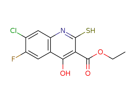 ethyl 7-chloro-6-fluoro-4-hydroxy-2-mercaptoquinoline-3-carboxylate