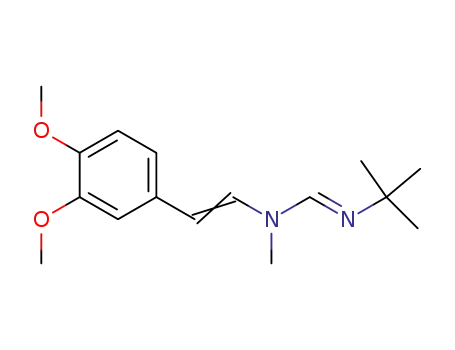 N'-tert-Butyl-N-[(E)-2-(3,4-dimethoxy-phenyl)-vinyl]-N-methyl-formamidine