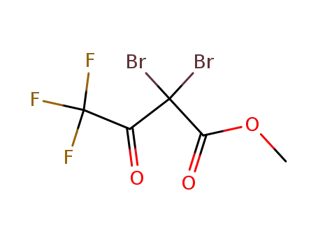 Molecular Structure of 93032-04-3 (Butanoic acid, 2,2-dibromo-4,4,4-trifluoro-3-oxo-, methyl ester)