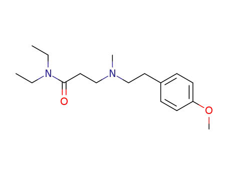 (+/-)-β-<α.N-Dimethyl-4-methoxy-benzylamino>-N'.N'-diaethyl-propionamid