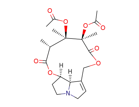 12,13-diacetoxy-(13βH,14βH)-14,19-dihydro-20-nor-crotalanane-11,15-dione