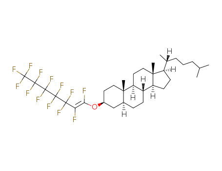 3β-(perfluoro-trans-1-heptenyl-1-oxy)-5α-cholestan
