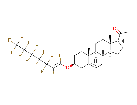 3β-(perfluoro-trans-1-heptenyl-1-oxy)-pregn-5-ene-20-one