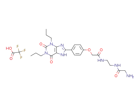 N-[2-(2-Amino-acetylamino)-ethyl]-2-[4-(2,6-dioxo-1,3-dipropyl-2,3,6,7-tetrahydro-1H-purin-8-yl)-phenoxy]-acetamide; compound with trifluoro-acetic acid