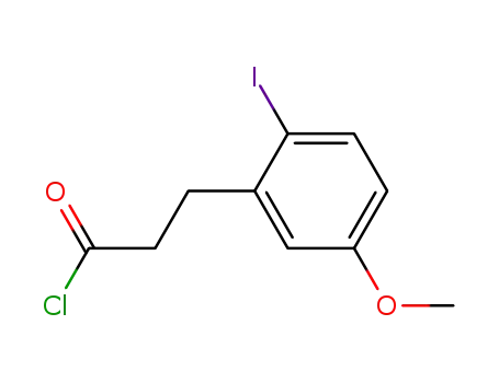 2-iodo-5-methoxybenzenepropanoyl chloride