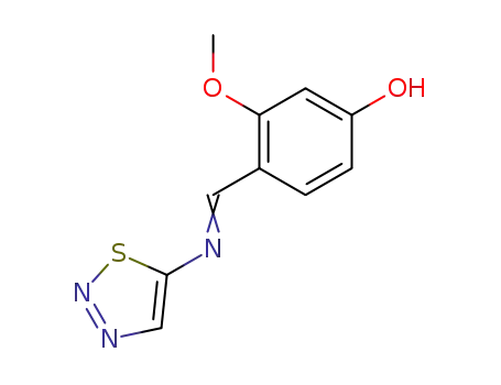 3-methoxy-4-([1,2,3]thiadiazol-5-yliminomethyl)-phenol