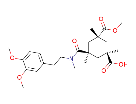 (1S,3S,5R)-5-{[2-(3,4-Dimethoxy-phenyl)-ethyl]-methyl-carbamoyl}-1,3,5-trimethyl-cyclohexane-1,3-dicarboxylic acid monomethyl ester