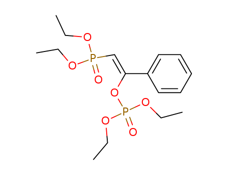 Molecular Structure of 194666-43-8 (Phosphoric acid, 2-(diethoxyphosphinyl)-1-phenylethenyl diethyl ester,
(Z)-)