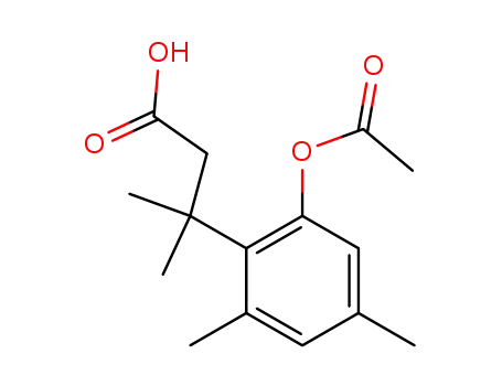 3-(2'-acetoxy-4',6'-dimethylphenyl)-3,3-dimethylpropanoic acid