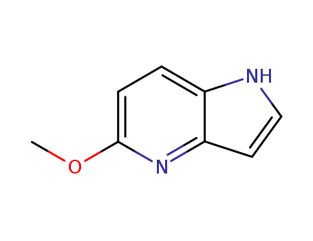 Molecular Structure of 17288-40-3 (5-METHOXY-1H-PYRROLO[3,2-B]PYRIDINE)