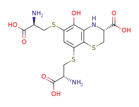 (R)-6,8-Bis-((R)-2-amino-2-carboxy-ethylsulfanyl)-5-hydroxy-3,4-dihydro-2H-benzo[1,4]thiazine-3-carboxylic acid