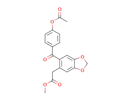 [6-(4-Acetoxy-benzoyl)-benzo[1,3]dioxol-5-yl]-acetic acid methyl ester