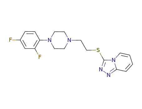 3-((2-(4-(2,4-difluorophenyl)-piperazin-1-yl)ethyl)thio)-[1,2,4]triazolo[4,3-a]pyridine