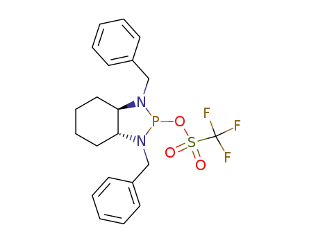 Trifluoro-methanesulfonic acid (3aR,7aR)-1,3-dibenzyl-octahydro-benzo[1,3,2]diazaphosphol-2-yl ester