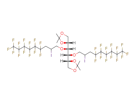 1,2:5,6-di-O-isopropylidene-3,4-di-O-(4,4,5,5,6,6,7,7,8,8,9,9,9-tridecafluoro-2-iodononyl)-D-mannitol