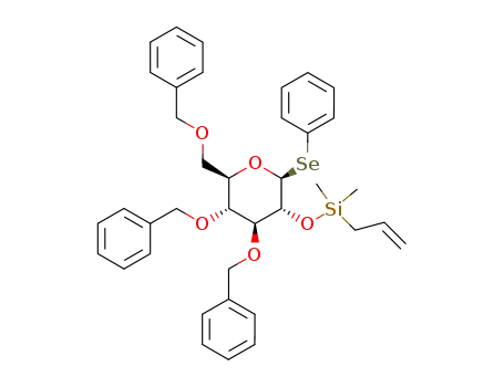 phenyl 2-O-(allyl(dimethyl)silyl)-3,4,6-tri-O-benzyl-1-seleno-β-D-glucopyranoside