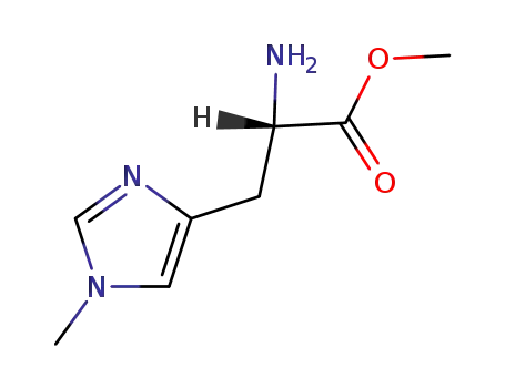 Molecular Structure of 57519-09-2 (N'-Methyl-L-histidine methyl ester)
