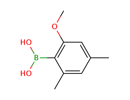 Molecular Structure of 355836-08-7 (2,4-DIMETHYL-6-METHOXYPHENYLBORONIC ACID)