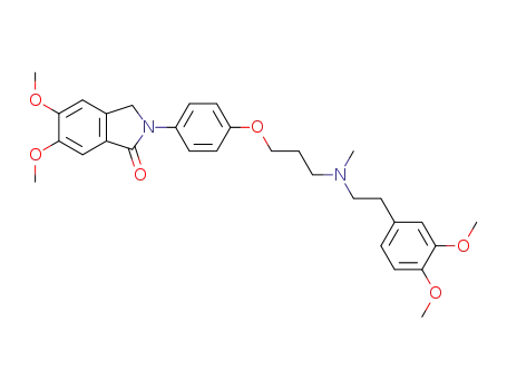 2-[4-(3-{[2-(3,4-dimethoxy-phenyl)-ethyl]-methyl-amino}-propoxy)-phenyl]-5,6-dimethoxy-2,3-dihydro-isoindol-1-one