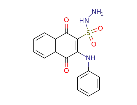 2-anilino-1,4-naphthoquinone-3-sulphonyl hydrazine