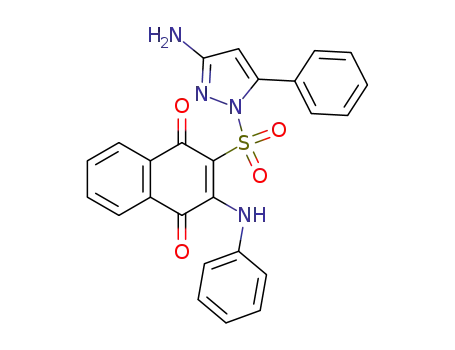 2-anilino-1,4-naphthoquinone-3-sulphonyl-N-3'-amino-5'-phenyl-pyrazole